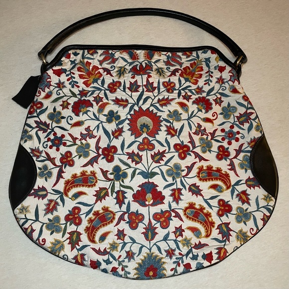 Kilim ARTS Turkish Embroidered Silk Bag Leather Purse - Picture 1 of 6